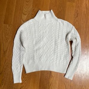 White Turtleneck Sweater